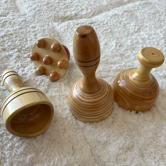 4 Pc Wood Therapy Massage Tools - brand new - Picture 4 of 6